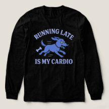 Dog Mum Running Late Is My Cardio Cute Retro pet