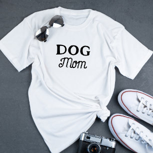 Dog Mum Simple Cute Retro Script Pet Owner T-Shirt