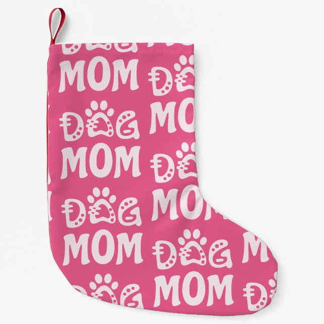 Dog Mum Small Christmas Stocking (Front)