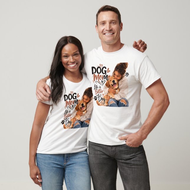 Dog Mum Squad T-Shirt – White (Unisex)