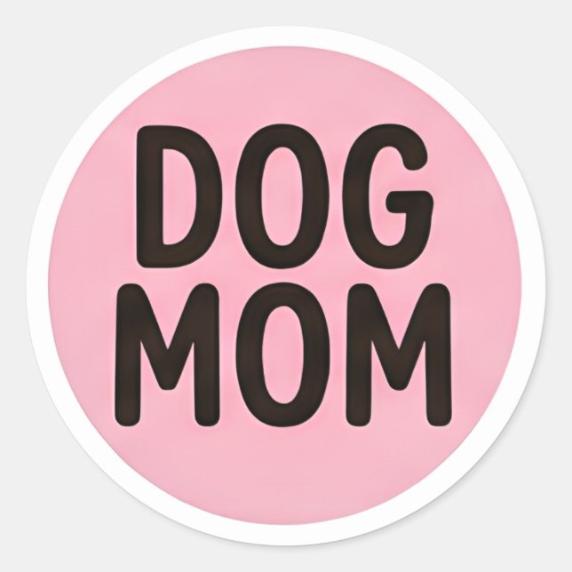 Dog Mum Sticker – Cute Dog Lover Decal (Front)