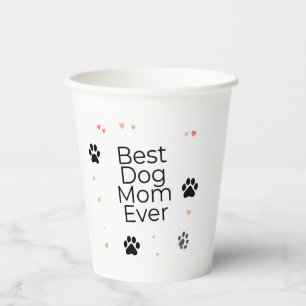 Dog Mum Surrounded by Love & Paws Mug   Dog Mug  Paper Cups