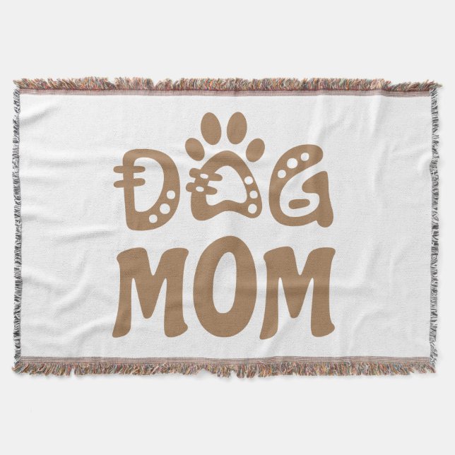 Dog Mum Throw Blanket (Front)