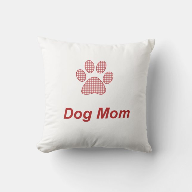 Dog Mum Throw Pillow (Front)