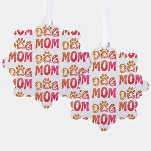 Dog Mum Tree Decoration Card