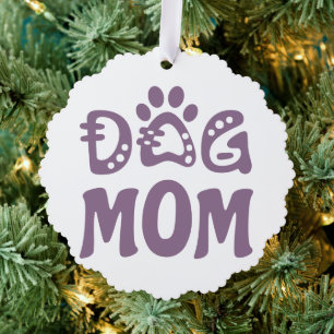 Dog Mum Tree Decoration Card