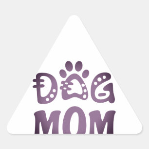 Dog Mum Triangle Sticker