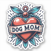 Dog Mum Vinyl Dog Sticker