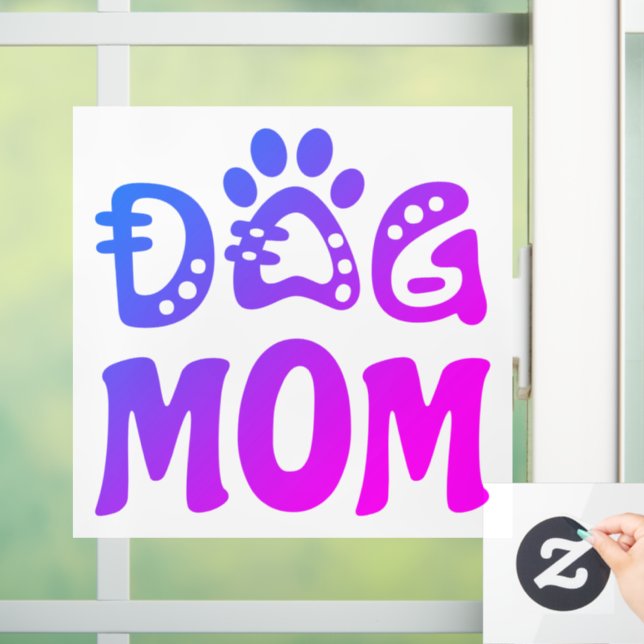 Dog Mum Window Cling (Home)