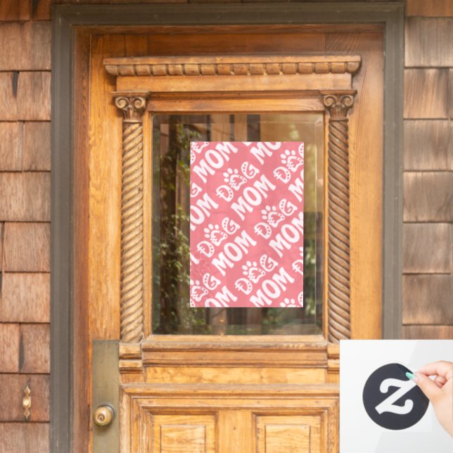 Dog Mum Window Cling (Home Door)