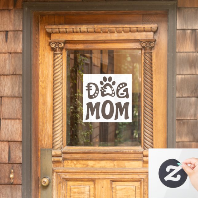 Dog Mum Window Cling (Home Door)