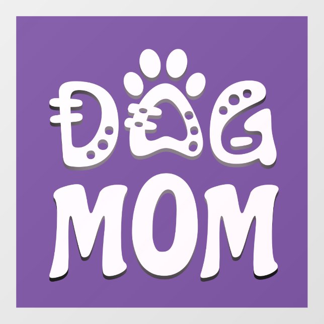 Dog Mum Window Cling (Sheet)