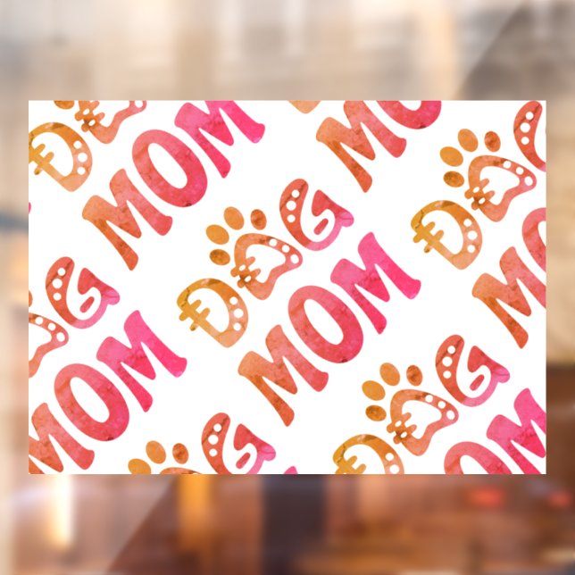 Dog Mum Window Cling (Sheet 2)
