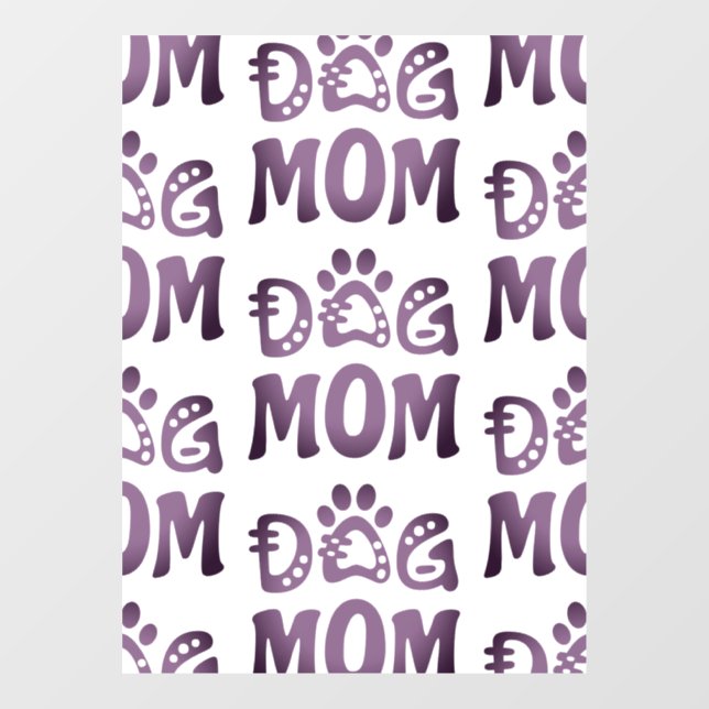 Dog Mum Window Cling (Sheet)