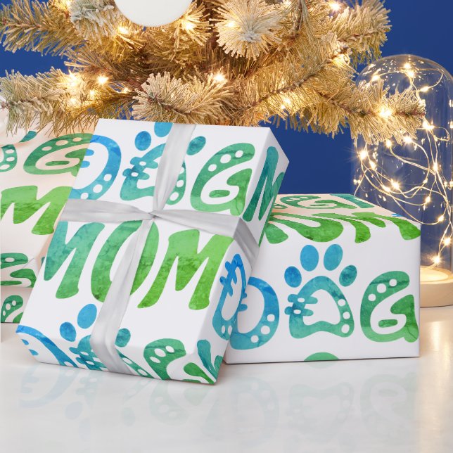 Dog Mum Wrapping Paper (Holidays)