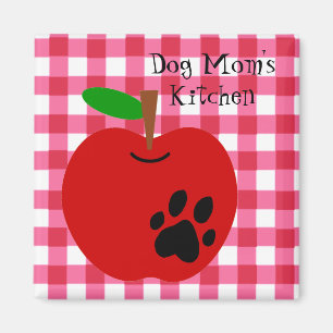 Dog Mum's Apple Fridge Magnet