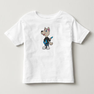 Dog Musician Guitar Music Toddler T-Shirt