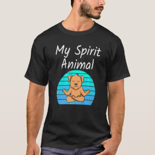 Dog My Spirit Animal Relaxing Mediation Yoga  Humo T-Shirt