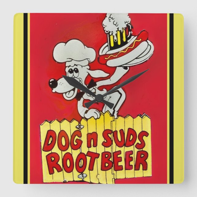 Dog N Suds Root Beer Clock (Front)