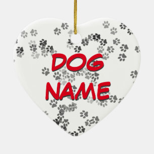 Dog Name Ornament
