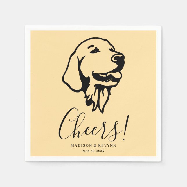 Dog Napkins Wedding (Front)