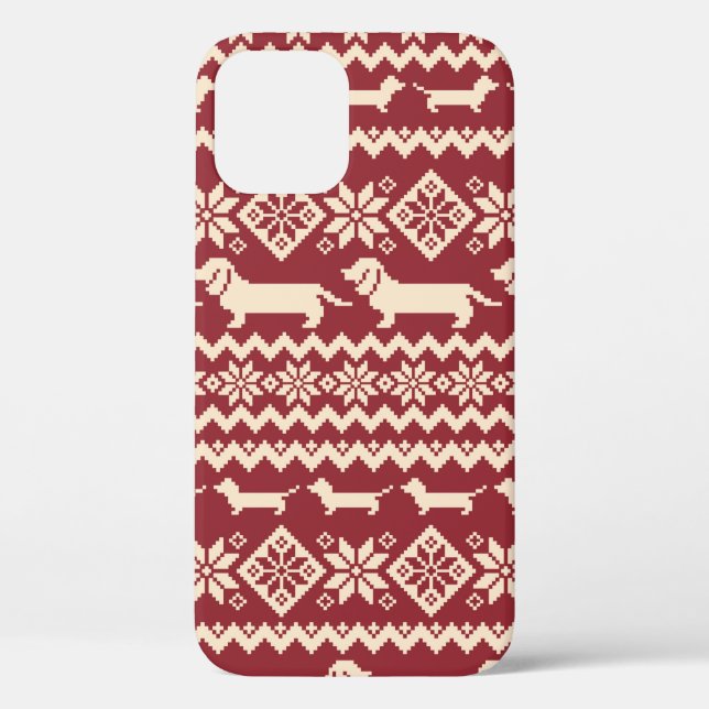 Dog Nordic pattern illustration Case-Mate iPhone Case (Back)