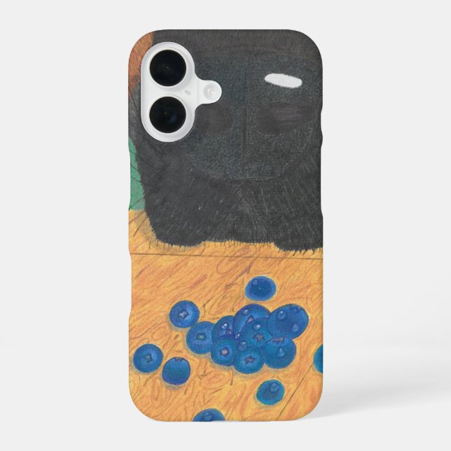 Dog nose and blueberry phone case (Back)