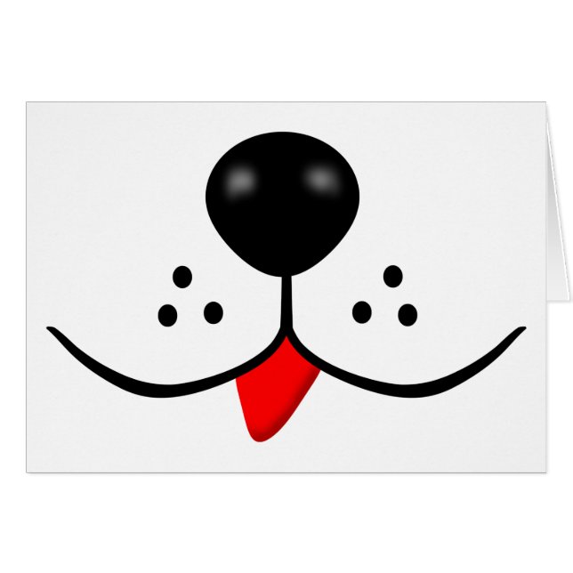 Dog Nose and Mouth Card (Front Horizontal)