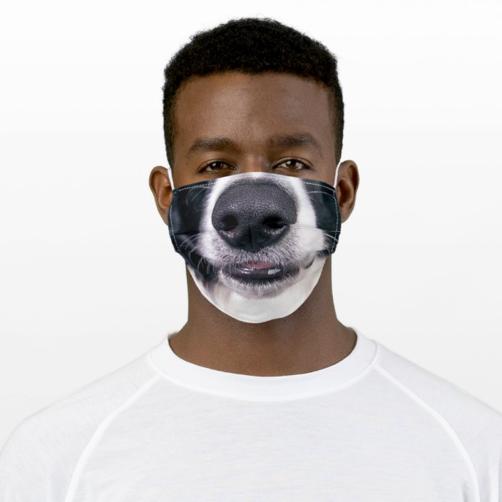 Dog nose Face mask, Funny Cute Doggy snout Cloth Face Mask Zazzle.co.uk