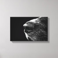Dog Nose Wrapped Canvas