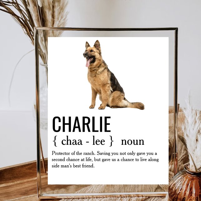 Dog Noun Definition Dog Mum Dad Dog Lover Owners Poster (Creator Uploaded)