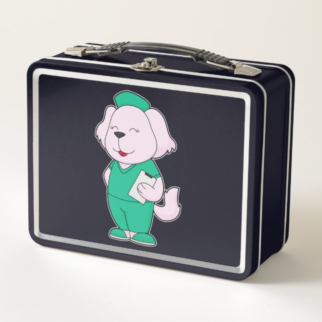 Dog Nurse Metal Lunch Box (Front)