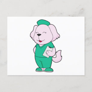 Dog Nurse Postcard