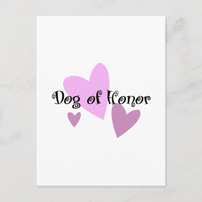 Dog of Honour Postcard (Front)