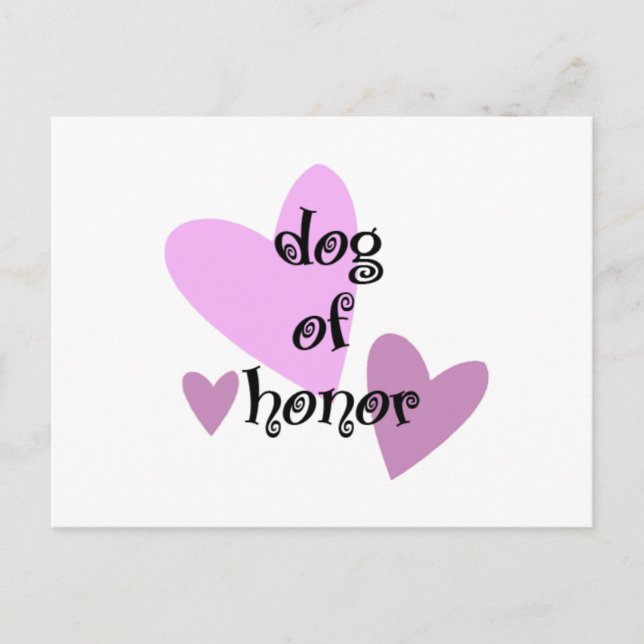 Dog of Honour Postcard (Front)