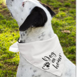 Dog Of Honour Wedding Pet  Bandana<br><div class="desc">This design may be personalised by choosing the Edit Design option. You may also transfer onto other items. Contact me at colorflowcreations@gmail.com or use the chat option at the top of the page if you wish to have this design on another product or need assistance. See more of my designs...</div>