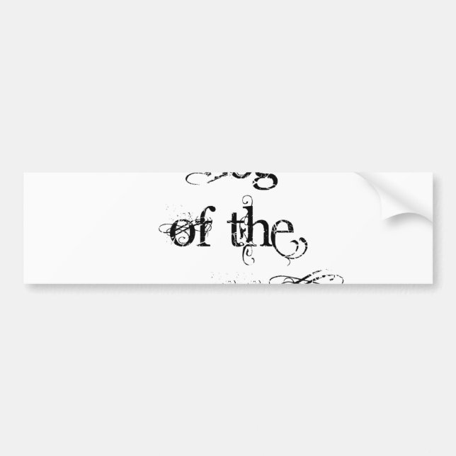 Dog of the Groom Bumper Sticker (Front)