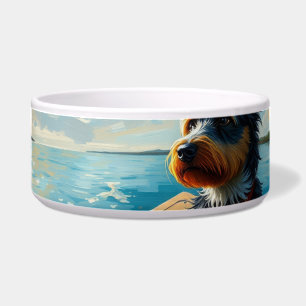 Dog on a boat