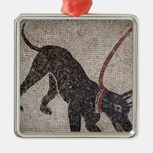 Dog on a leash, from Pompeii Metal Tree Decoration