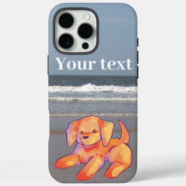 Dog on Beach  Case-Mate iPhone Case (Back)
