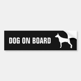 Dog on Board car sticker