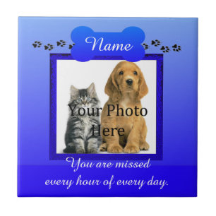 Dog or Cat Blue Monumental Tile