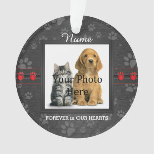 Dog or Cat Custom Poem Memorial Keepsake Ornament