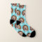 Dog or Pet Photo Paw Print Pattern Turquoise
