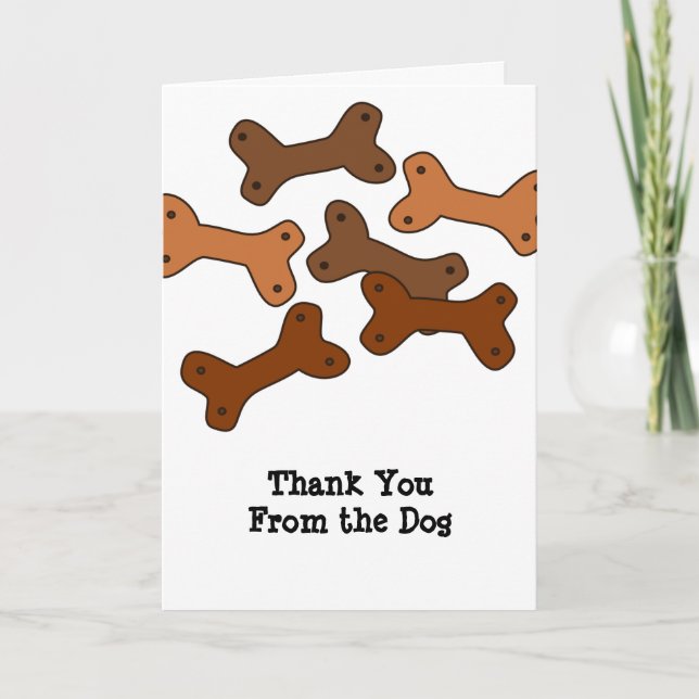 Dog or Puppy Thank You with Custom Photo / Text Card (Front)
