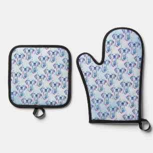 Dog Oven Mitt & Pot Holder Set