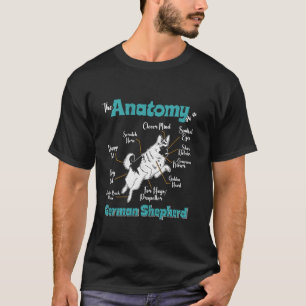 Dog Owner ANATOMY OF A GERMAN SHEPHERD Funny Dog D T-Shirt