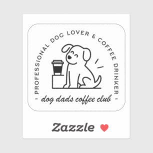 Dog owner and coffee lover dads club