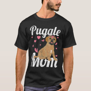 Dog Owner Animal Pet Puggle Mum Dog Mothers Day Pu T-Shirt