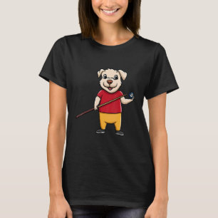 Dog Owner Billiard Ball Snooker Pool Player Paw Lo T-Shirt